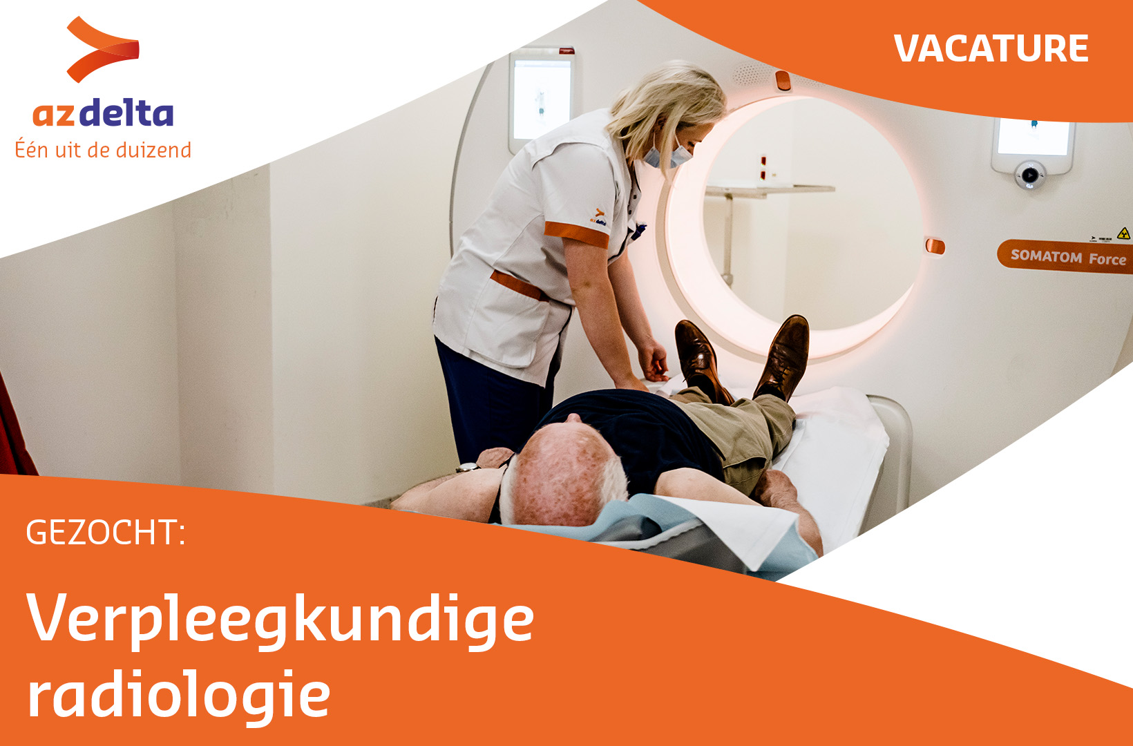 Technoloog medische beeldvorming / verpleegkundige radiologie bij AZ Delta